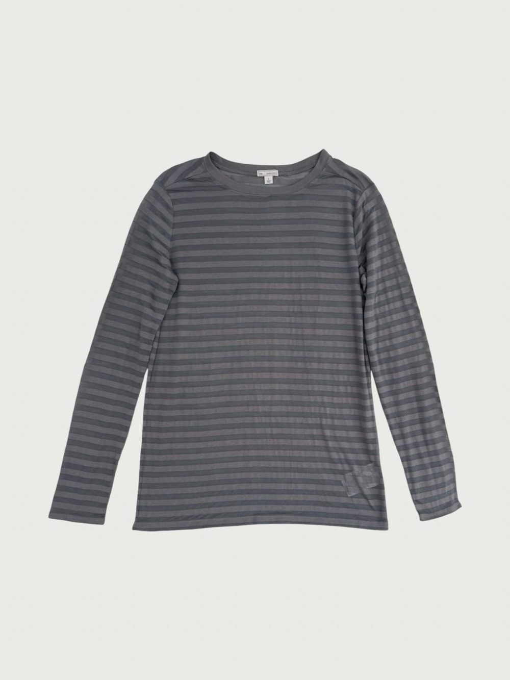 Sheer Striped Long Sleeve Tee